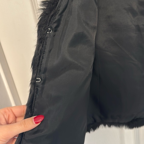 Madewell Black Faux Fur Vest - Picture 4 of 6